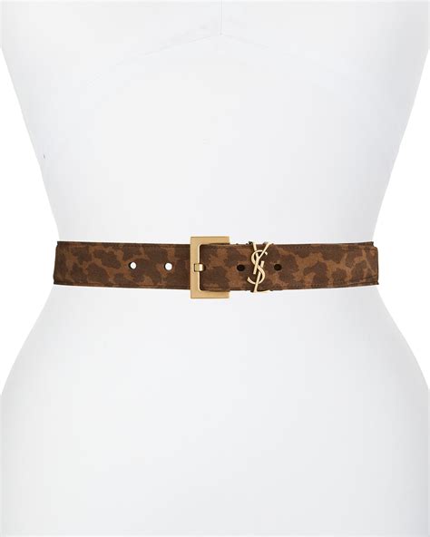 women's ysl belt|saint laurent monogram suede belt.